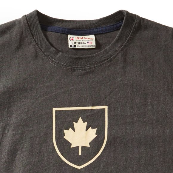 Canada Shield T-Shirt | Unisex | Slate Grey | Red Canoe - Picture 2 of 4